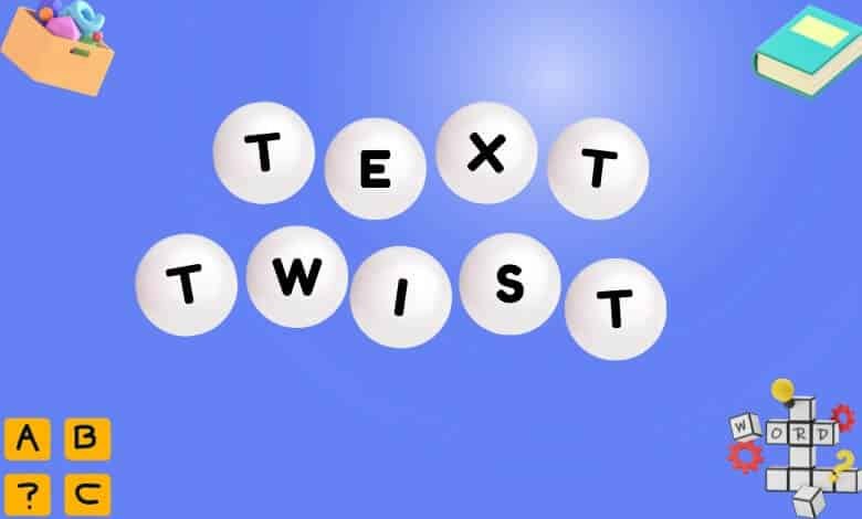 In this picture you will see the words text twist. 