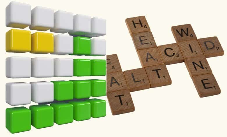 In this picture you will see the 2 games logo first block puzzle game and second word puzzle game.